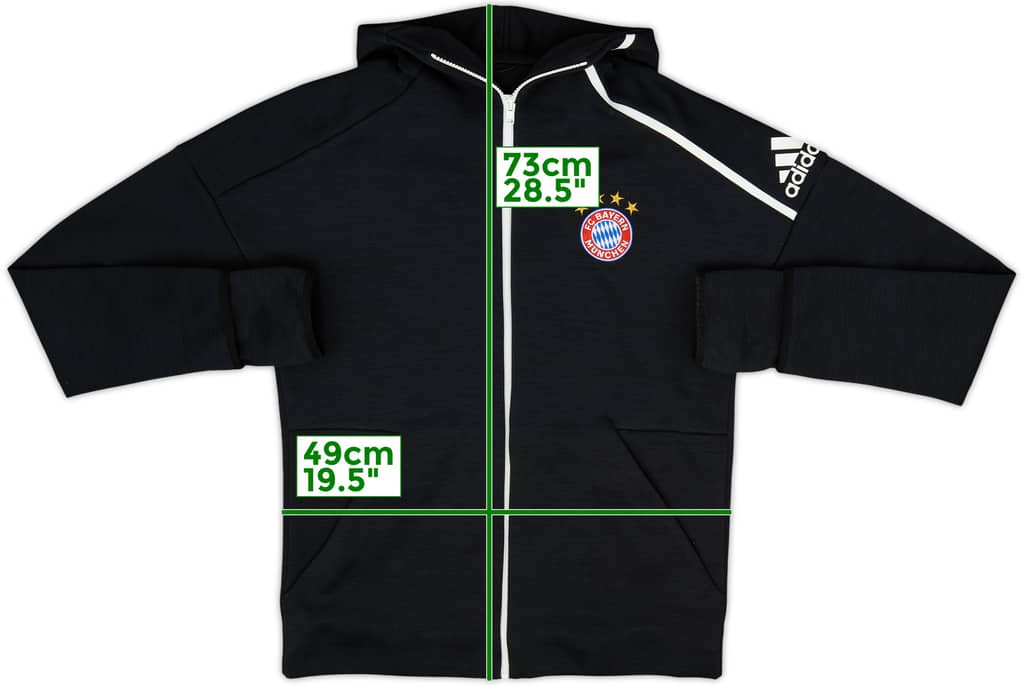 2016-17 Bayern Munich adidas Hooded Track Jacket - 8/10 - (L)