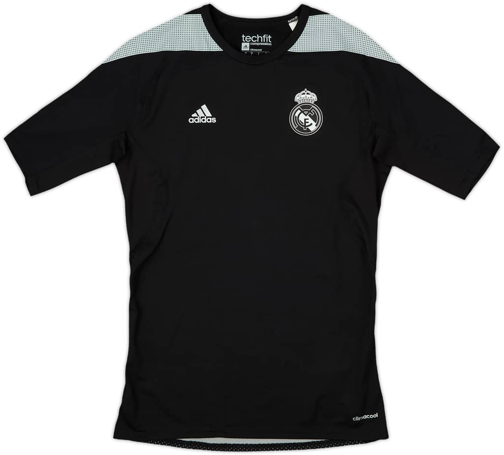 2015-16 Real Madrid adidas Techfit Compression Shirt - 8/10 - (L)