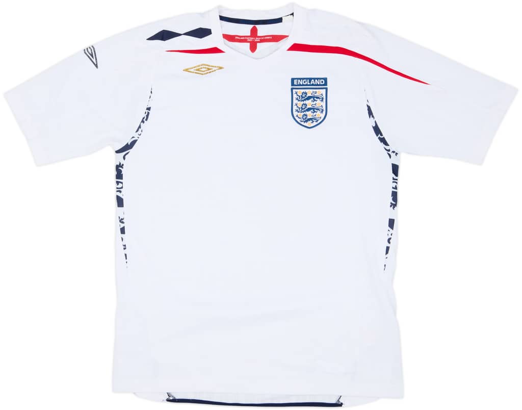 2007-09 England Home Shirt - 5/10 - (L)