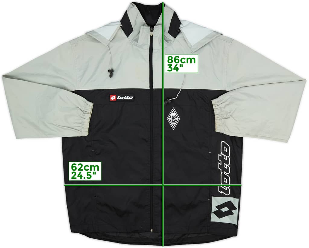 2006-07 Borussia Monchengladbach Lotto Hooded Rain Jacket - 8/10 - (L)
