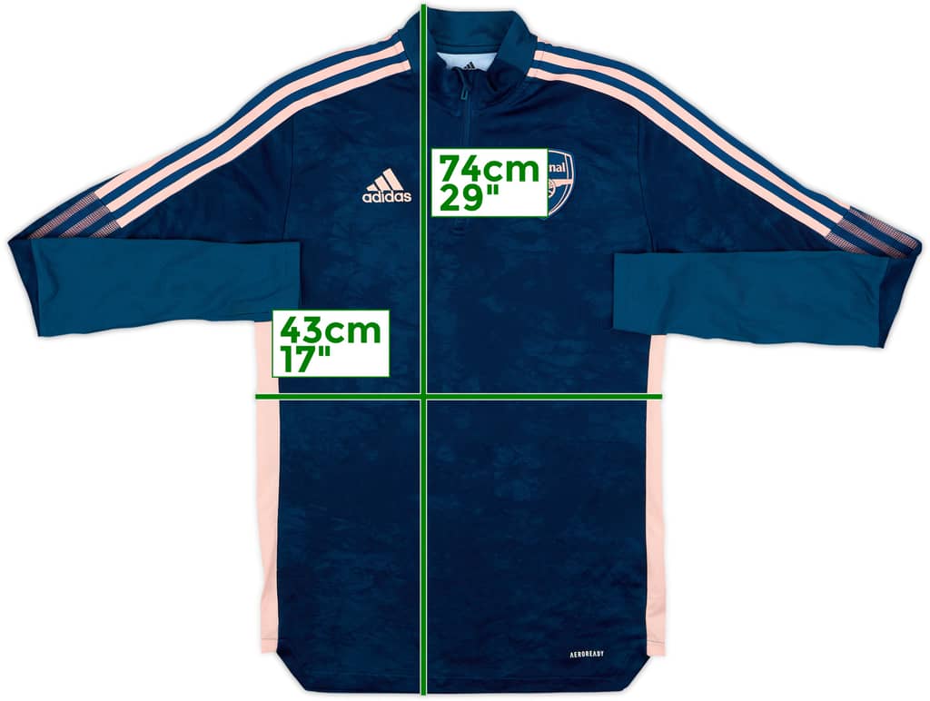 2020-21 Arsenal adidas 1/4 Zip Training Top - 8/10 - (S)