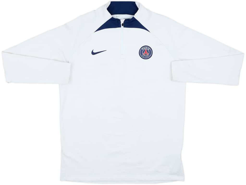 2022-23 Paris Saint-Germain Nike 1/4 Zip Sweat Top - 5/10 - (L)