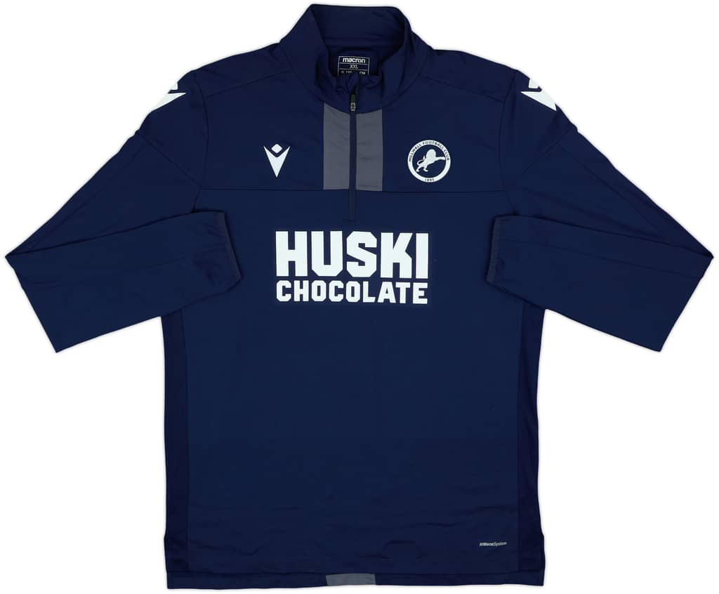 2021-22 Millwall Macron 1/4 Zip Training Top - 8/10 - (XXL)