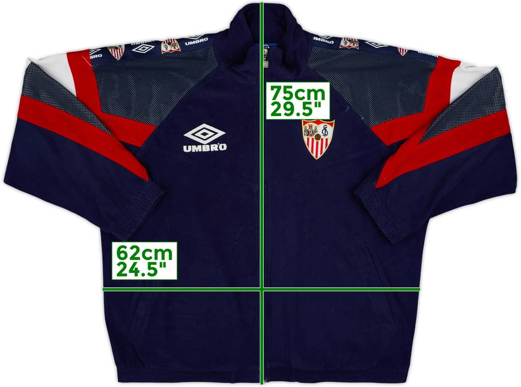 1995-96 Sevilla Umbro Track Jacket - 8/10 - (S)