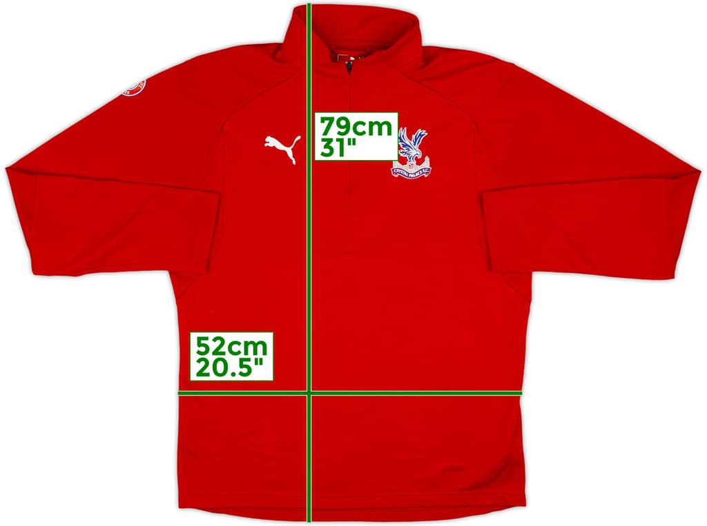 2017-18 Crystal Palace Foundation Puma 1/4 Zip Drill Top - 8/10 - (L)