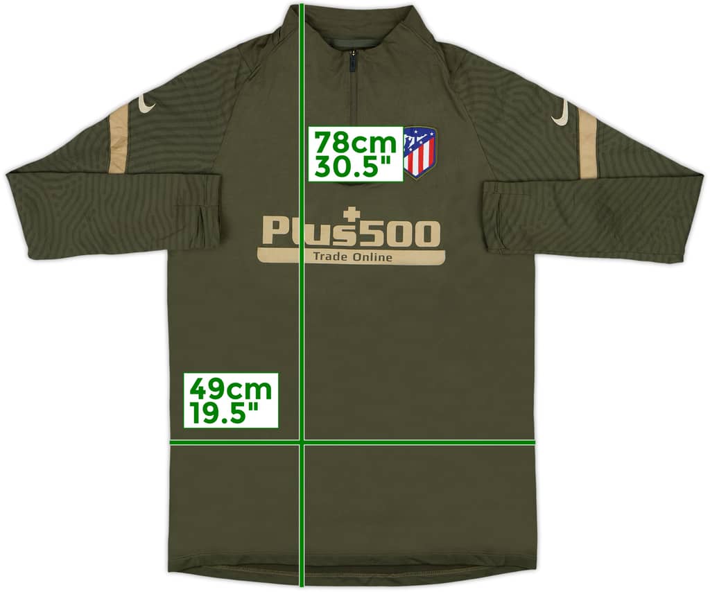 2020-21 Atletico Madrid Nike 1/4 Zip Training Top - 7/10 - (M)