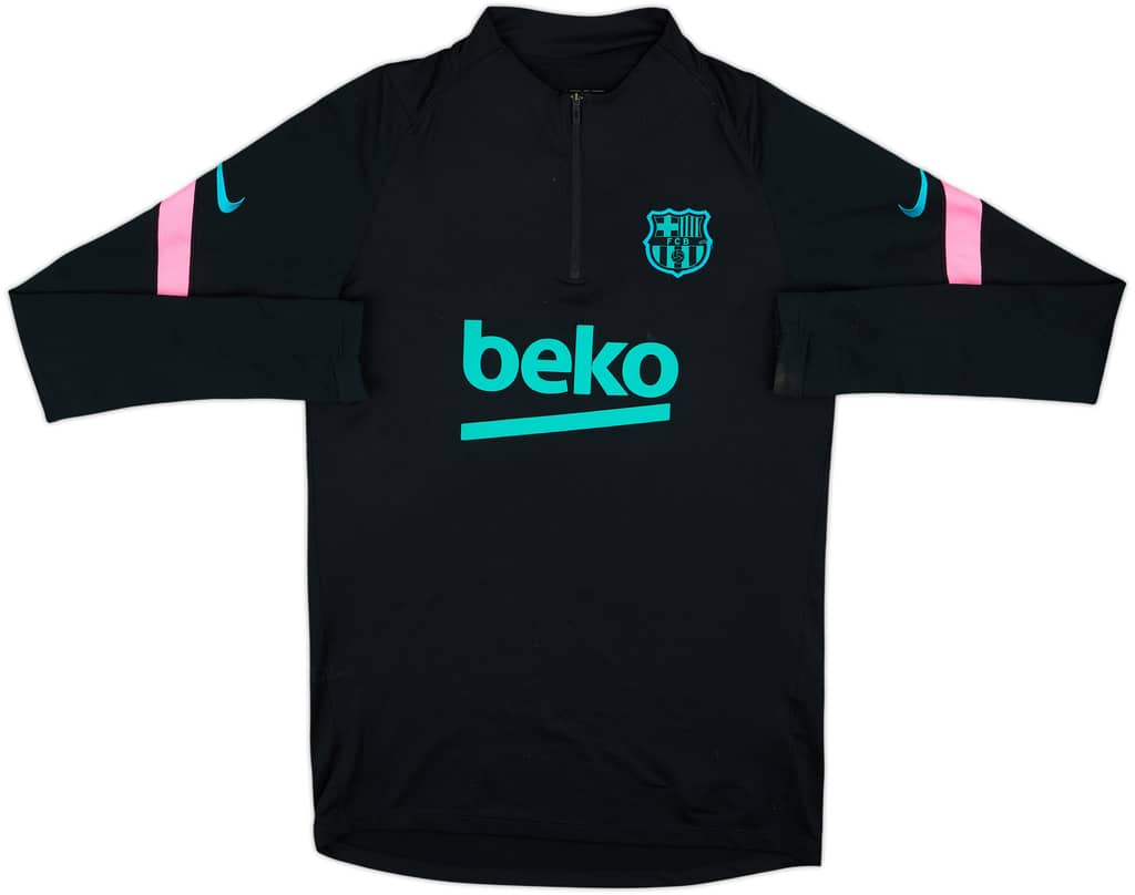 2020-21 Barcelona Nike 1/4 Zip Drill Top - 6/10 - (S)