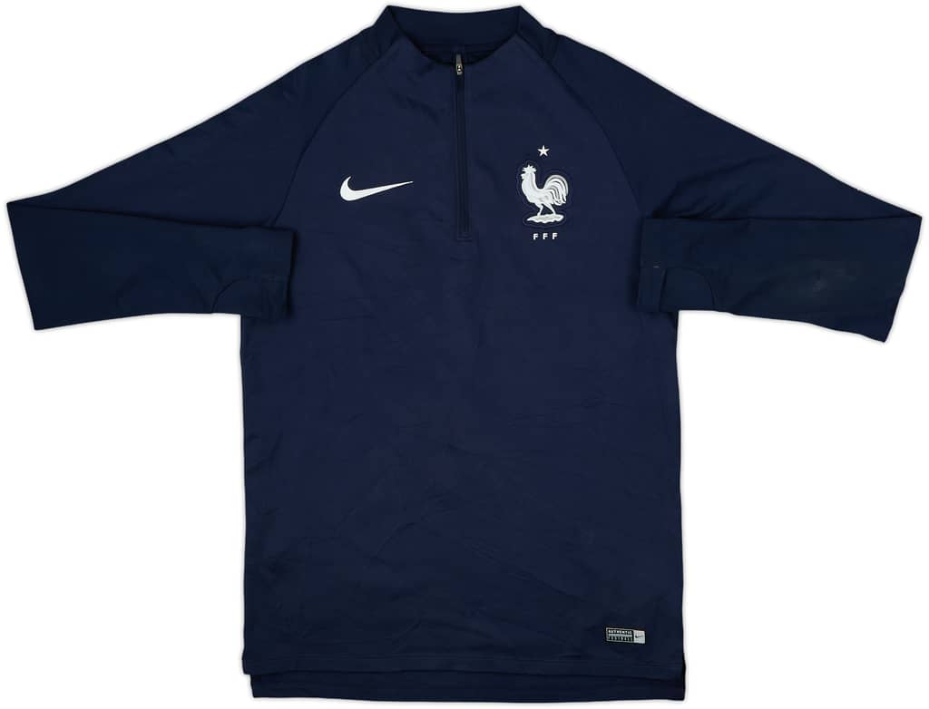 2018-19 France Nike 1/4 Zip Drill Top - 7/10 - (S)