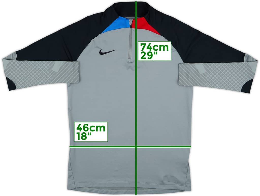 2021-22 Barcelona Nike 1/4 Zip Drill Top - 8/10 - (M)