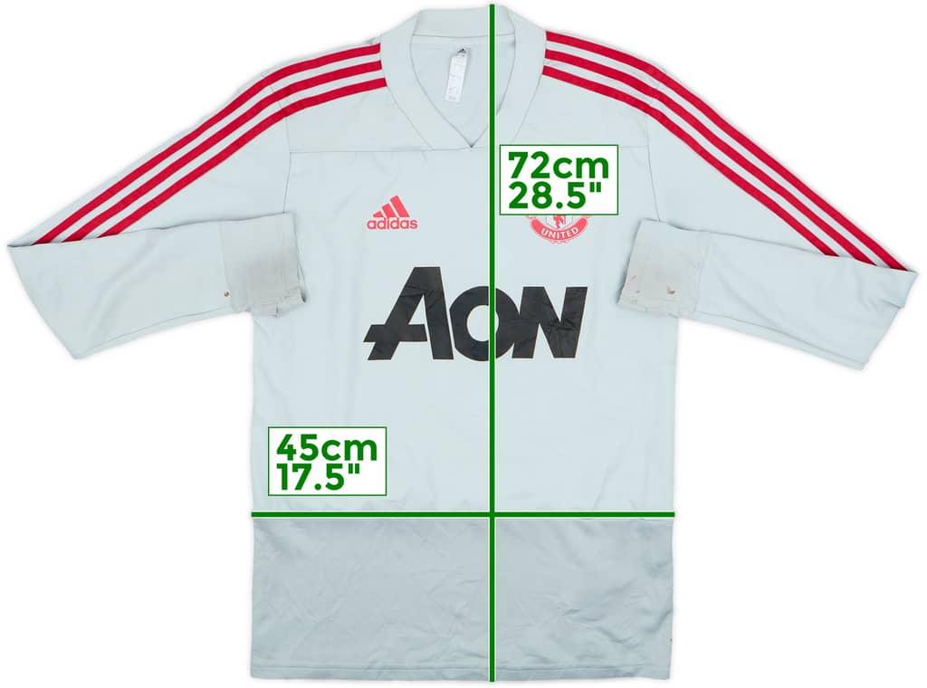 2018-19 Manchester United adidas Sweat Top - 5/10 - (S)