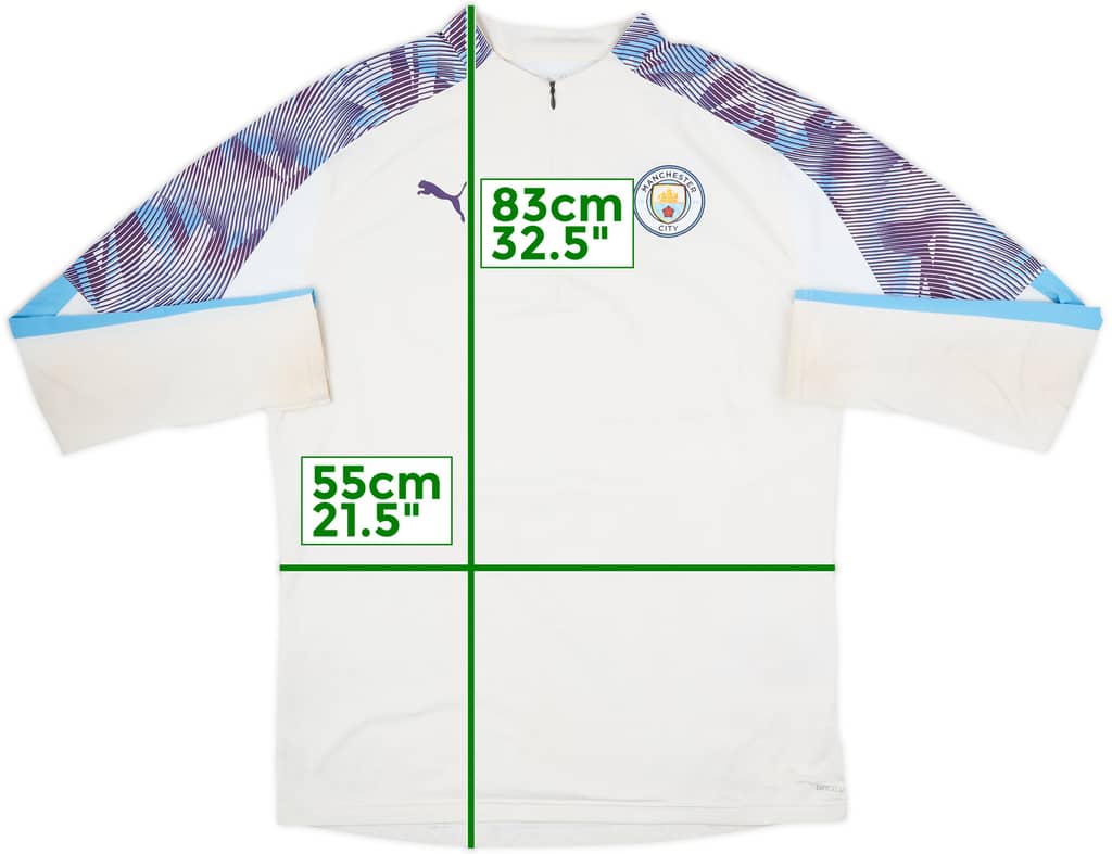 2019-20 Manchester City Puma 1/4 Zip Drill Top - 4/10 - (S)