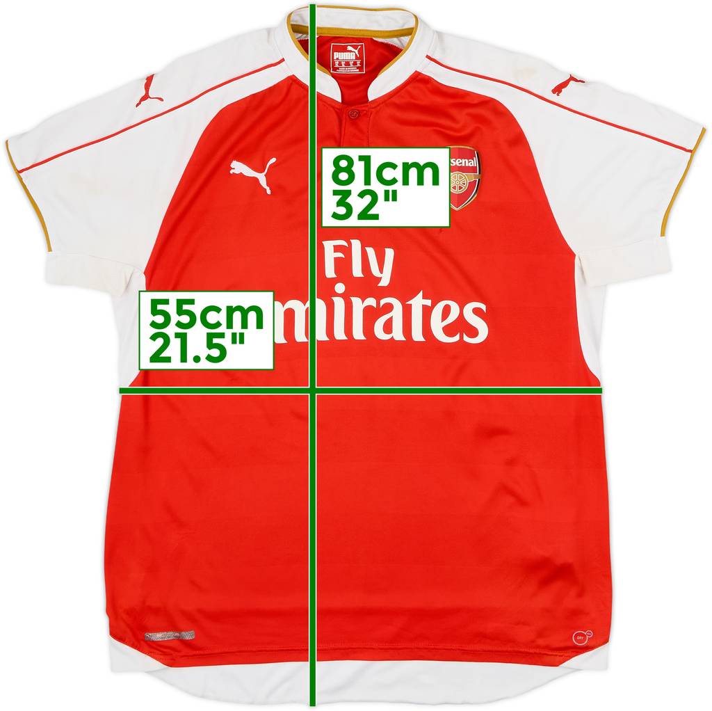 2015-16 Arsenal Home Shirt - 5/10 - (XL)