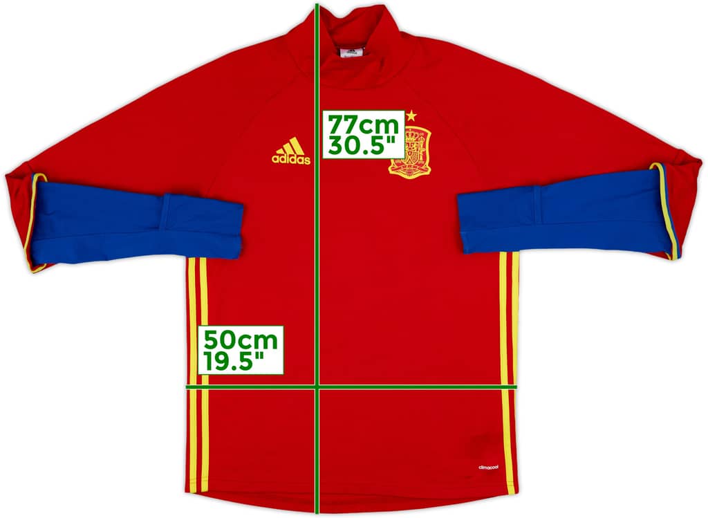 2016-18 Spain adidas Drill Top - 8/10 - (M)