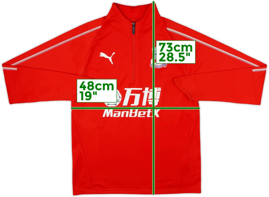 2018-19 Crystal Palace Puma 1/4 Zip Drill Top - 7/10 - (S)