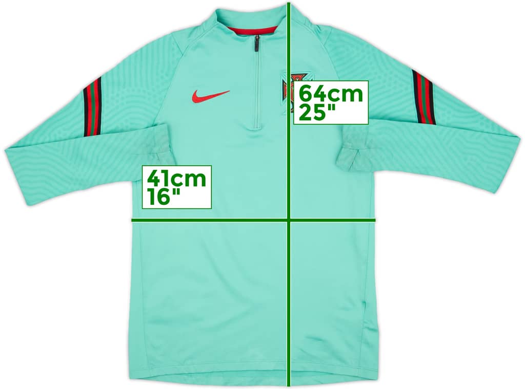 2020-21 Portugal Nike 1/4 Zip Training Top - 7/10 - (L.Boys)