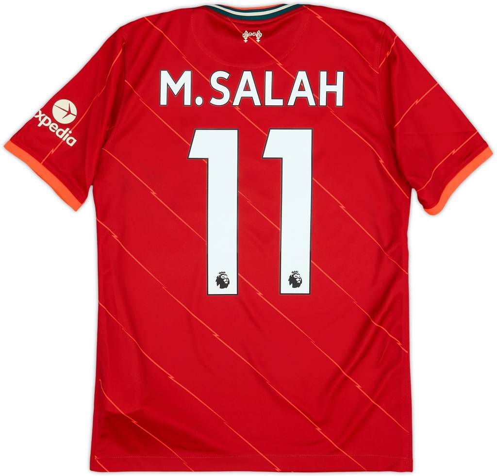 2021-22 Liverpool Home Shirt M.Salah #11 - 9/10 - (XL.Boys)