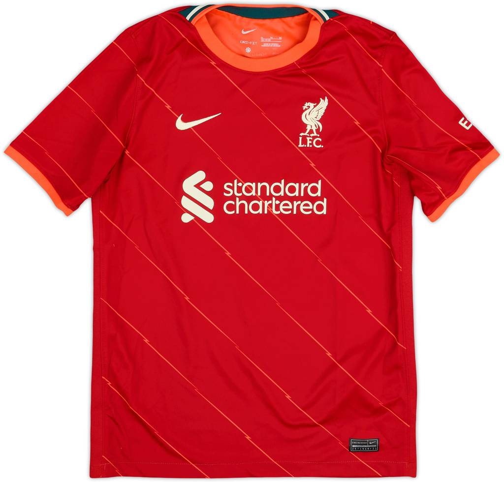 2021-22 Liverpool Home Shirt M.Salah #11 - 9/10 - (XL.Boys)