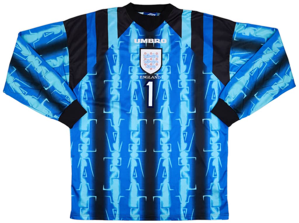 1998-99 England GK Shirt Seaman #1 - 6/10 - (XL)