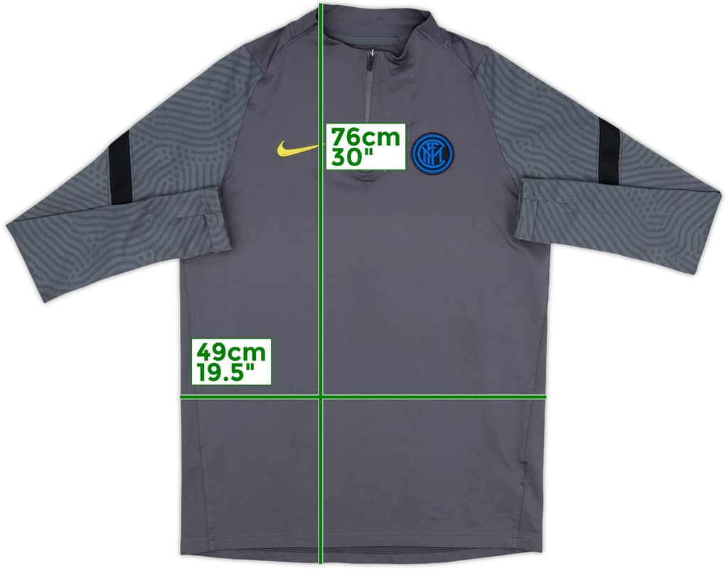 2020-21 Inter Milan Nike 1/4 Zip Training Top - 7/10 - (M)