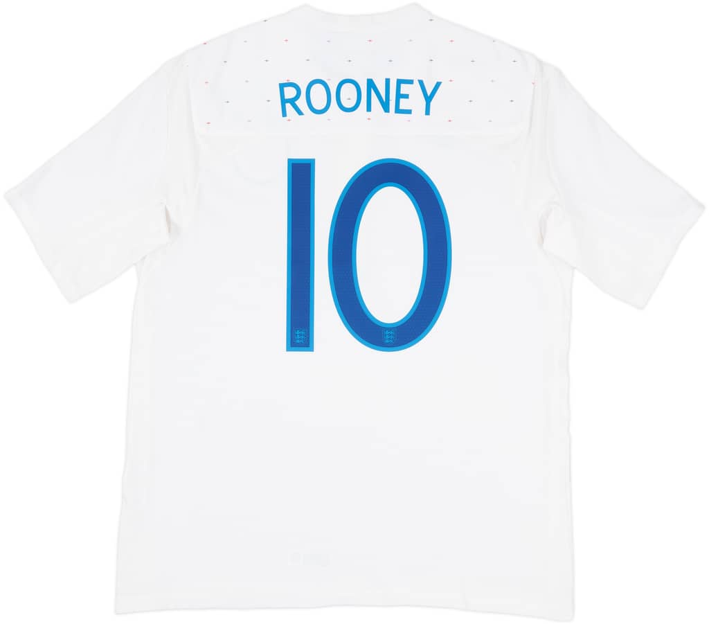 2010-11 England Home Shirt Rooney #10 - 6/10 - (S)
