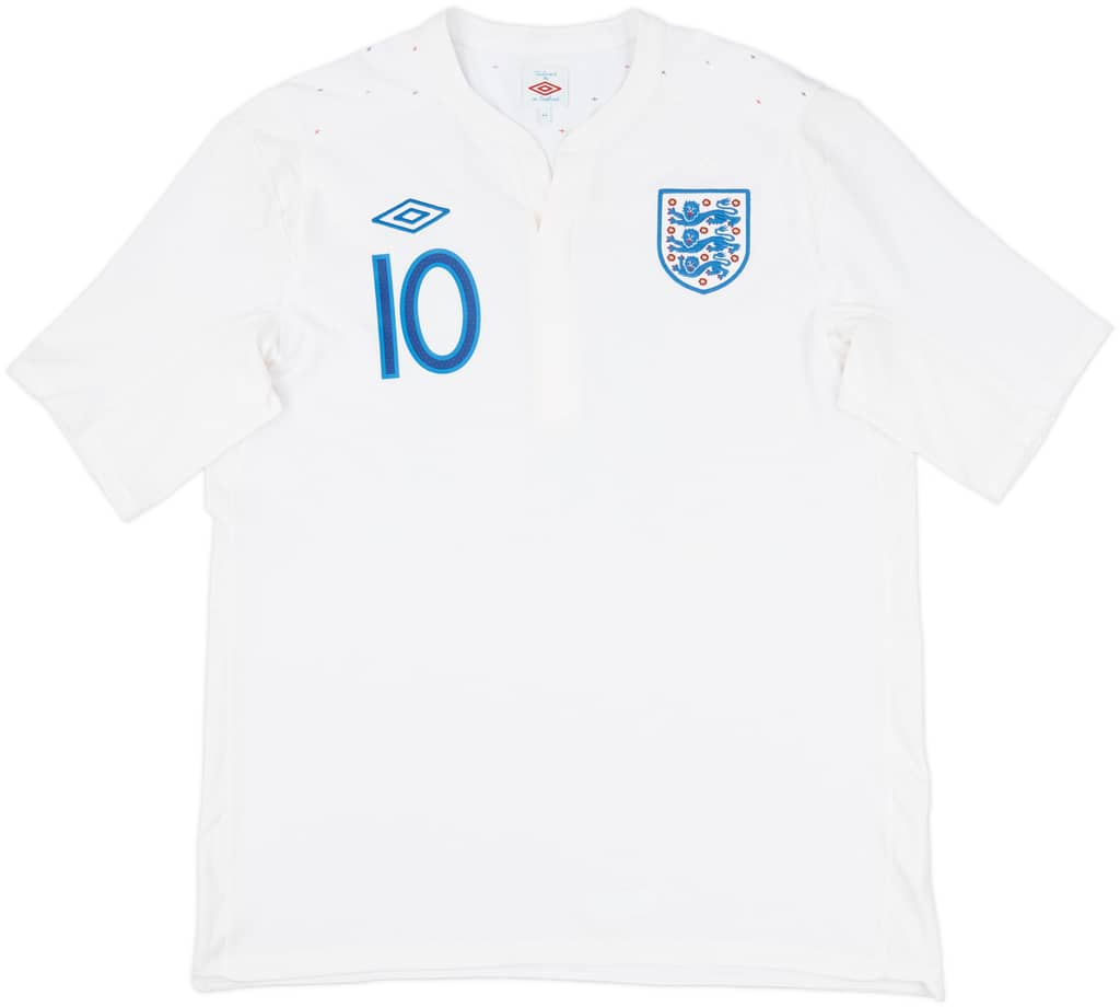 2010-11 England Home Shirt Rooney #10 - 6/10 - (S)