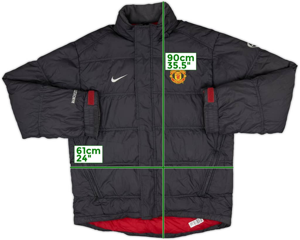 2008-09 Manchester United Padded Bench Coat - 8/10 - (M)