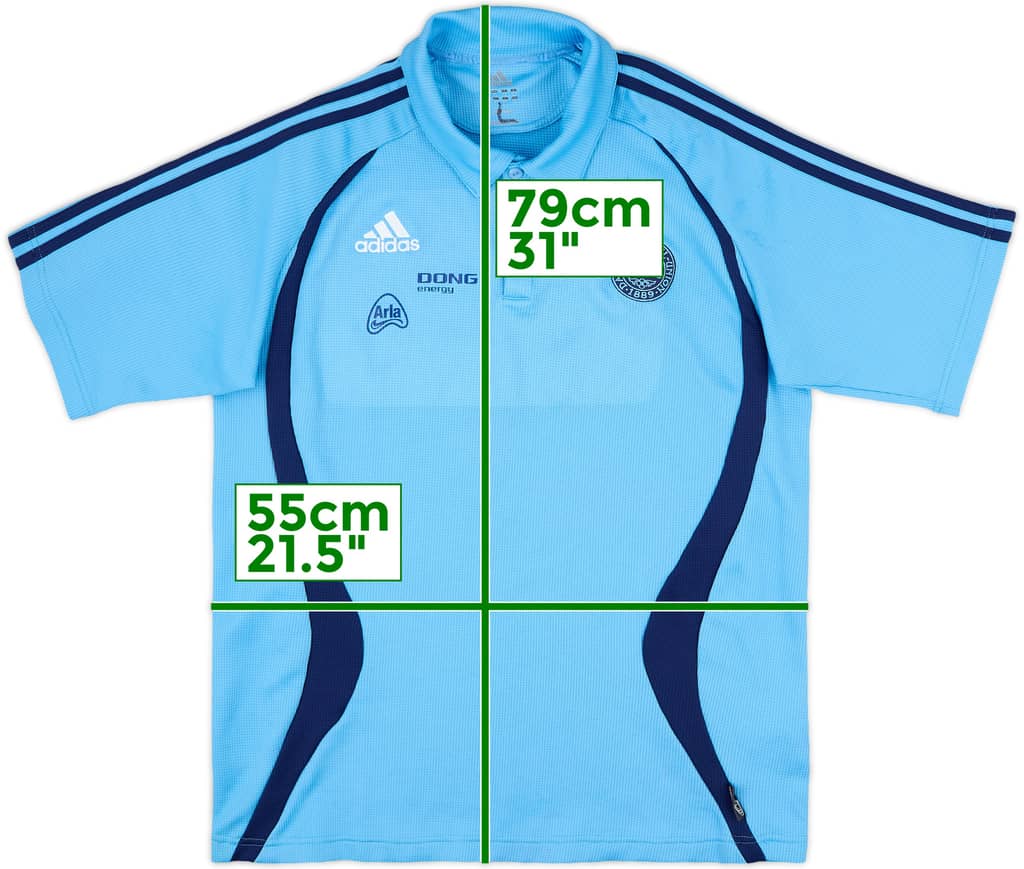 2005-06 Denmark adidas Polo Shirt - 6/10 - (L/XL)