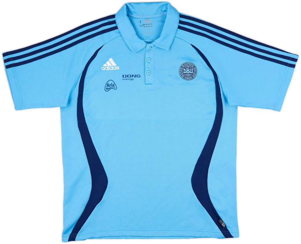 2005-06 Denmark adidas Polo Shirt - 8/10 - (L/XL)