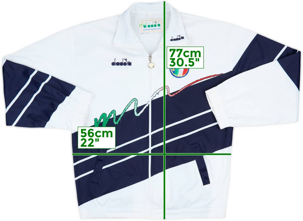 1990-92 Italy Diadora Track Jacket - 8/10 - (L)