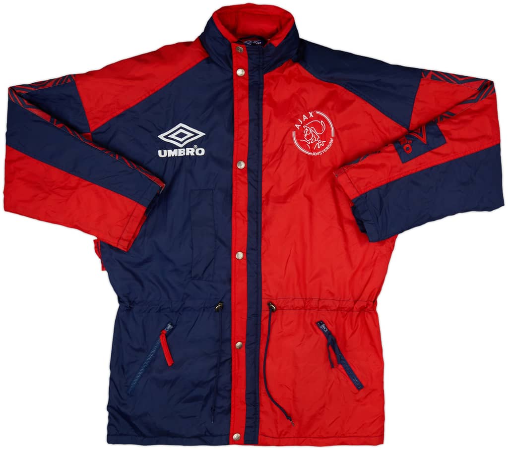 1996-97 Ajax Umbro Padded Bench Coat - 9/10 - (L)