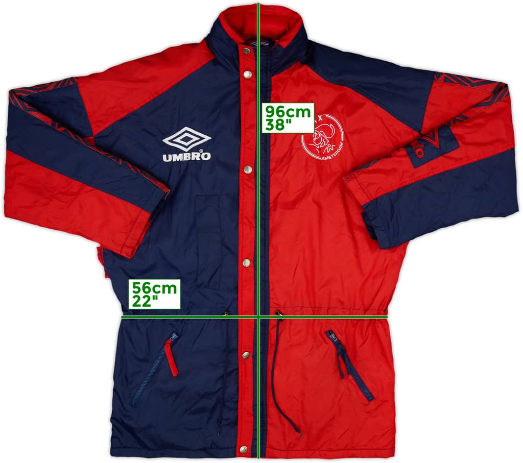 1996-97 Ajax Umbro Padded Bench Coat - 9/10 - (L)