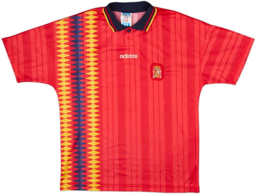 1994-96 Spain Home Shirt - 8/10 - (M.Boys)