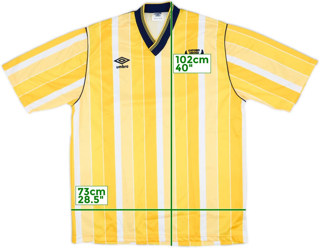 1987-89 Oxford United Home Shirt - 9/10 - (L)