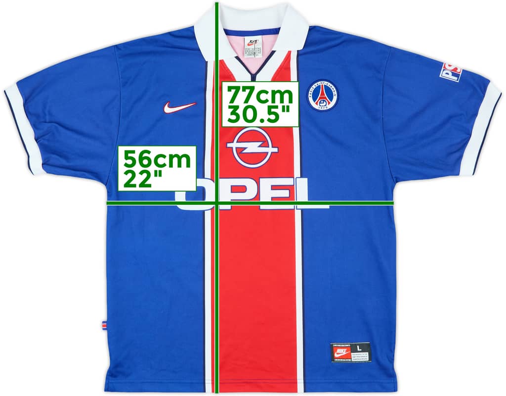 1997-98 Paris Saint-Germain Home Shirt - 8/10 - (L)