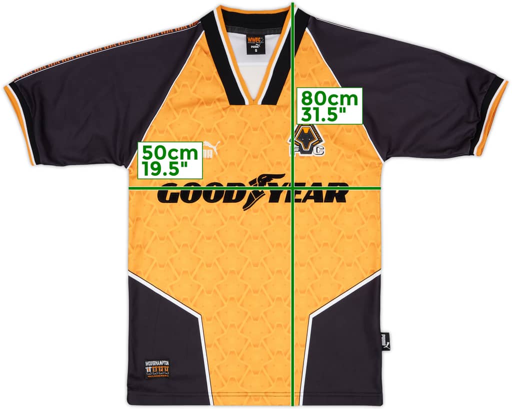 1996-98 Wolves Home Shirt - 9/10 - (S)