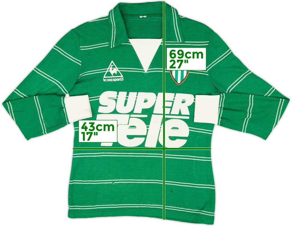 1980-81 Saint Etienne Home L/S Shirt - 7/10 - (S)