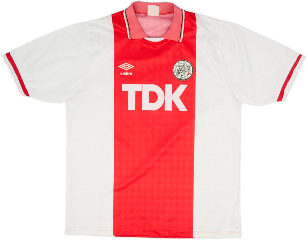 1989-91 Ajax Home Shirt - 8/10 - (XL)
