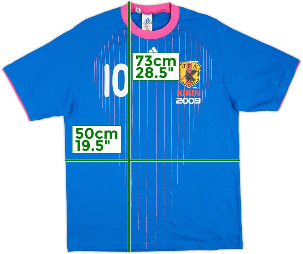 2009 Japan Women adidas Cotton Tee #10 - 9/10 - (L)