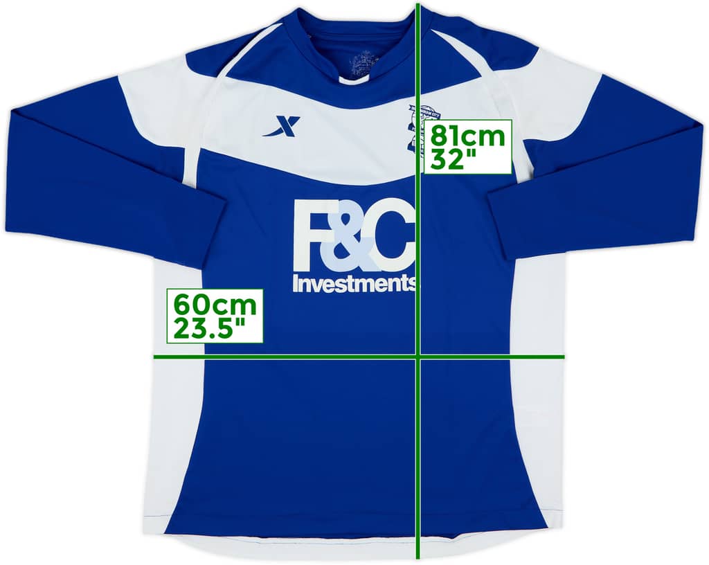 2010-11 Birmingham Home L/S Shirt - 7/10 - (XL)