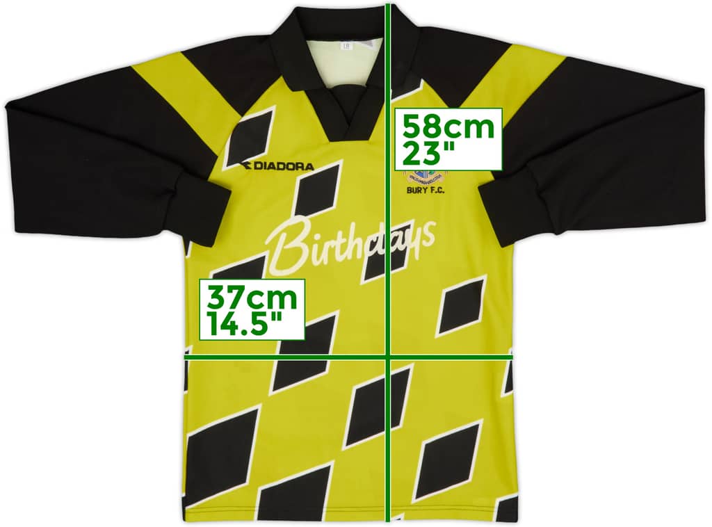 1999-01 Bury GK Shirt - 7/10 - (L.Boys)