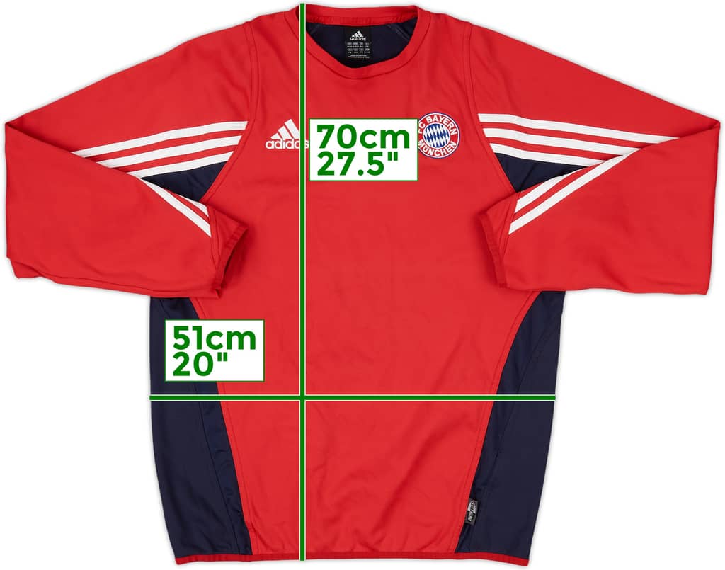 2003-04 Bayern Munich adidas Sweat Top - 8/10 - (XL.Boys)