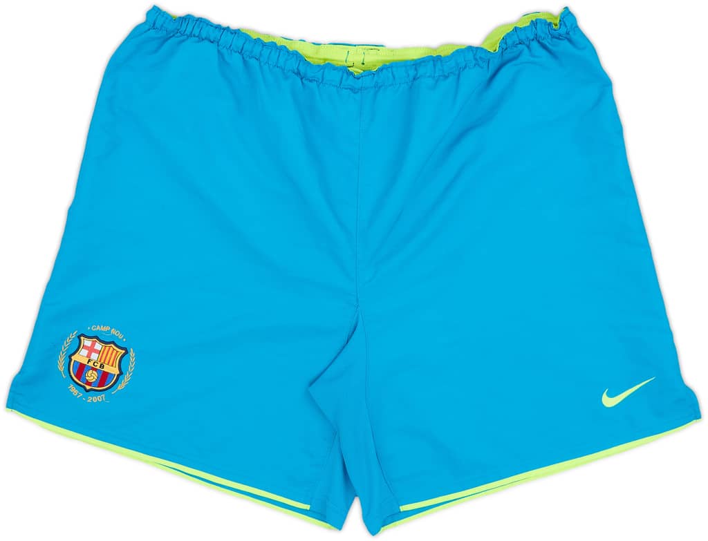 2007-08 Barcelona Away Shorts - 7/10 - (XL)