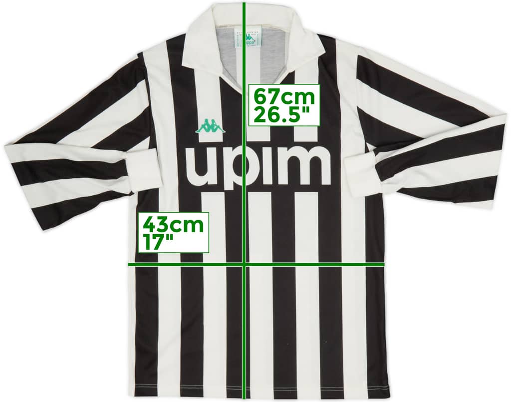 1991-92 Juventus Home L/S Shirt - 8/10 - (M)