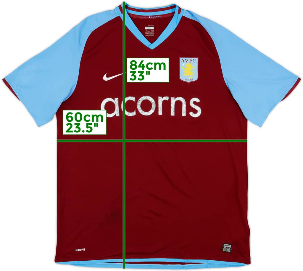 2008-09 Aston Villa Home Shirt - 5/10 - (XL)