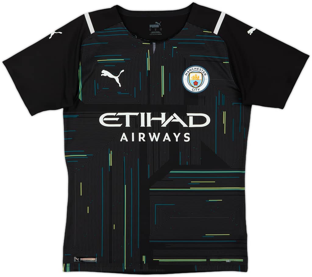 2021-22 Manchester City S/S Authentic GK Shirt - 5/10 - (M)