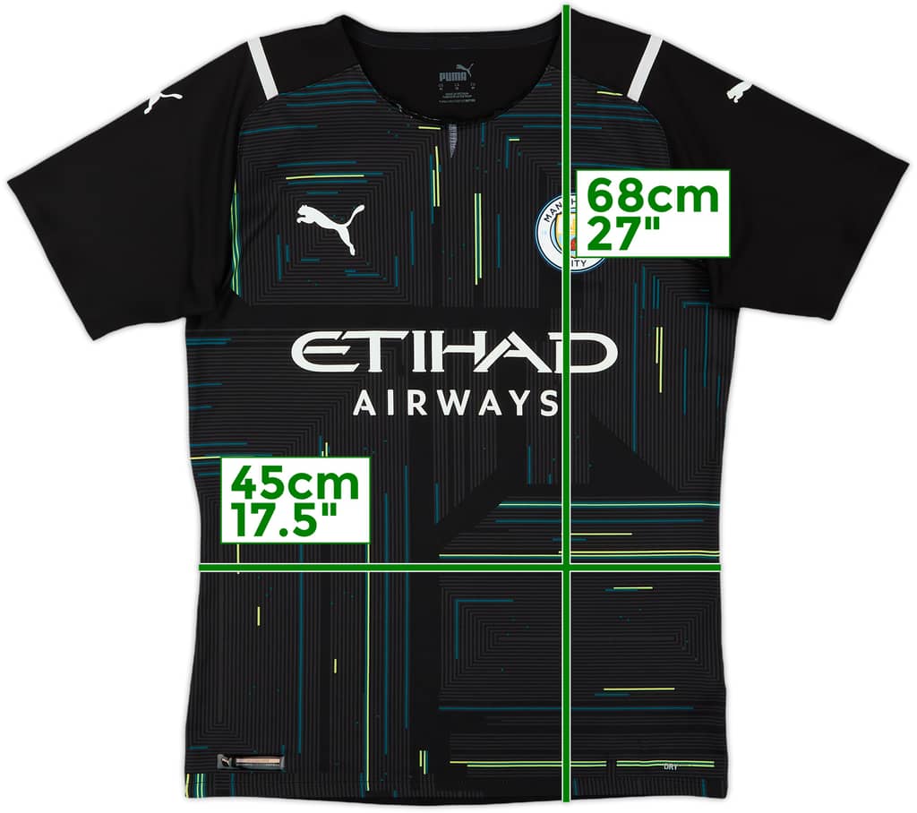 2021-22 Manchester City S/S Authentic GK Shirt - 5/10 - (M)