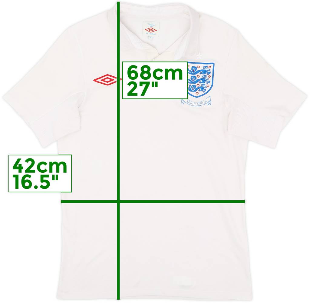 2009-10 England 'South Africa' Home Shirt - 5/10 - (XL.Boys)
