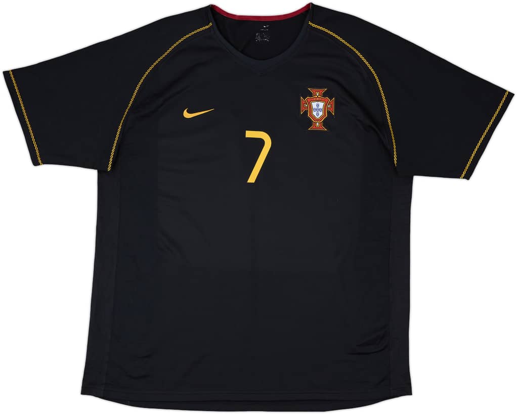 2006-07 Portugal Away Shirt Figo #7 - 8/10 - (L)