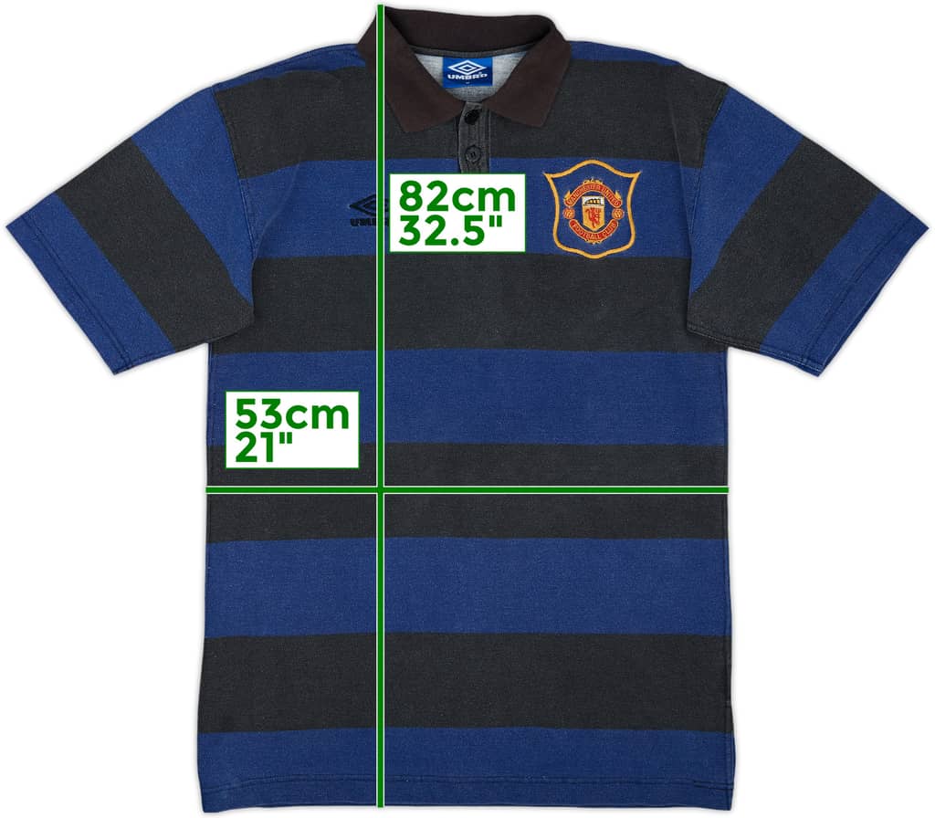 1994-95 Manchester United Umbro Polo Shirt - 7/10 - (M)