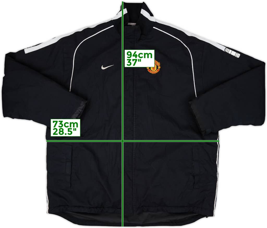 2006-07 Manchester United Nike Padded Bench Coat - 8/10 - (XL)